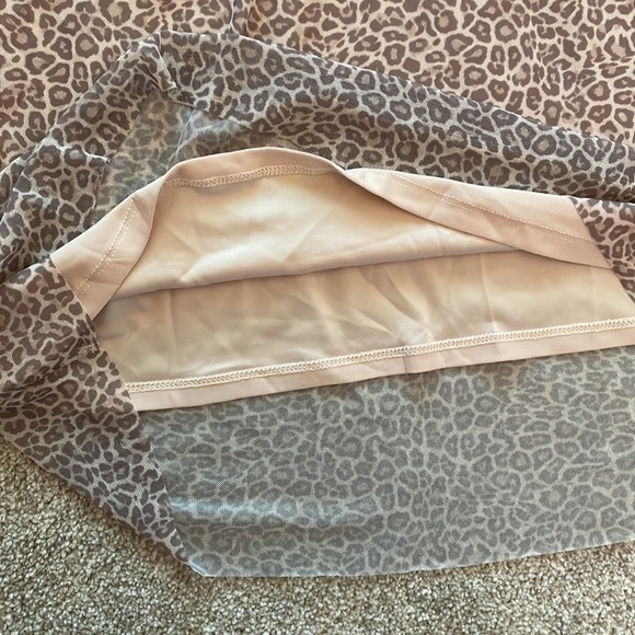 AFRM Leopard Print Kellen Cutout Midi Dress, sz 2X - Picture 9 of 14